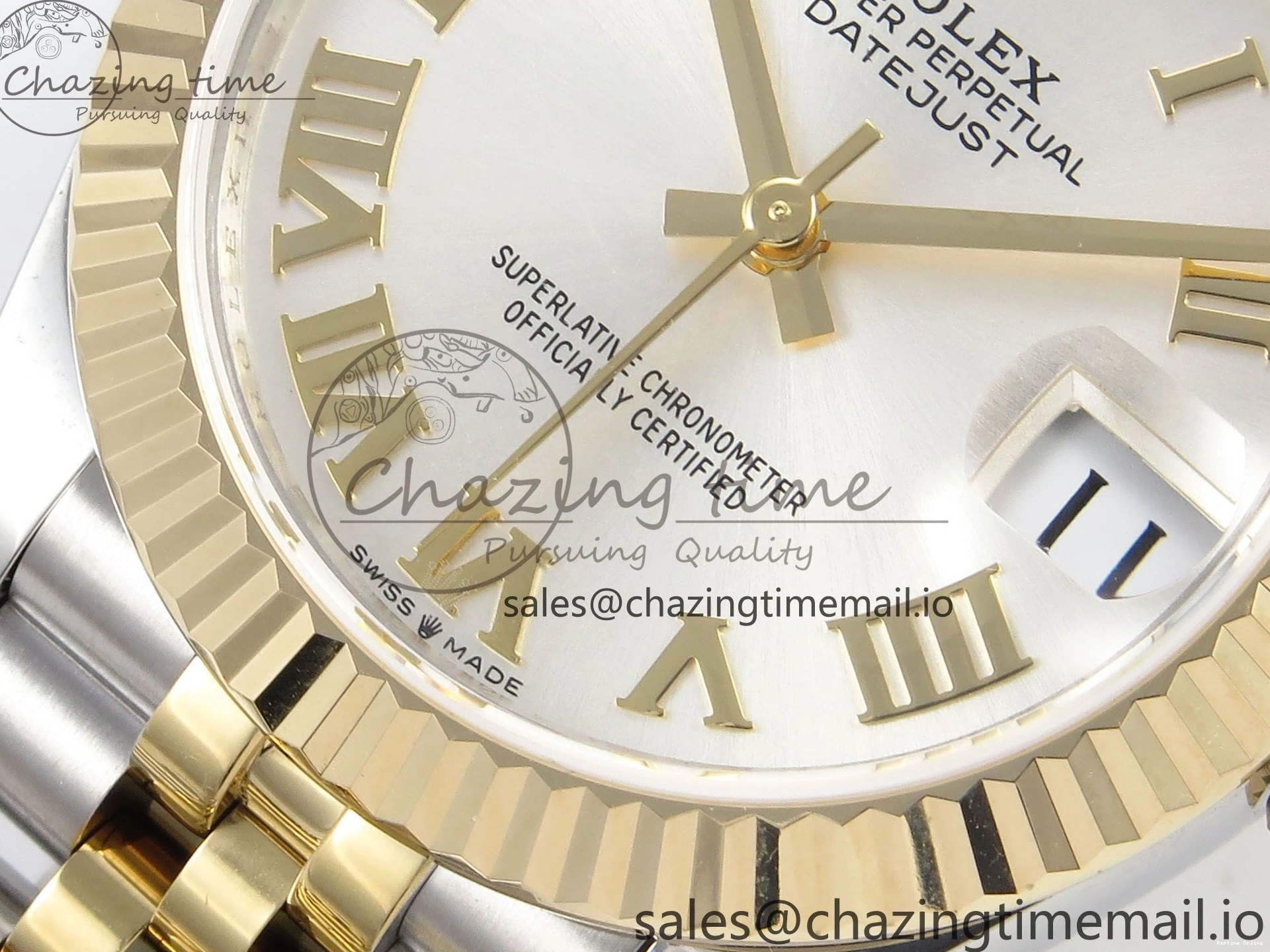 0102 Upgraded DateJust 31 278273 SS YG GMF 1:1 Best Edition 904L Steel Silver Roman Dial on Jubilee Bracelet A 1155